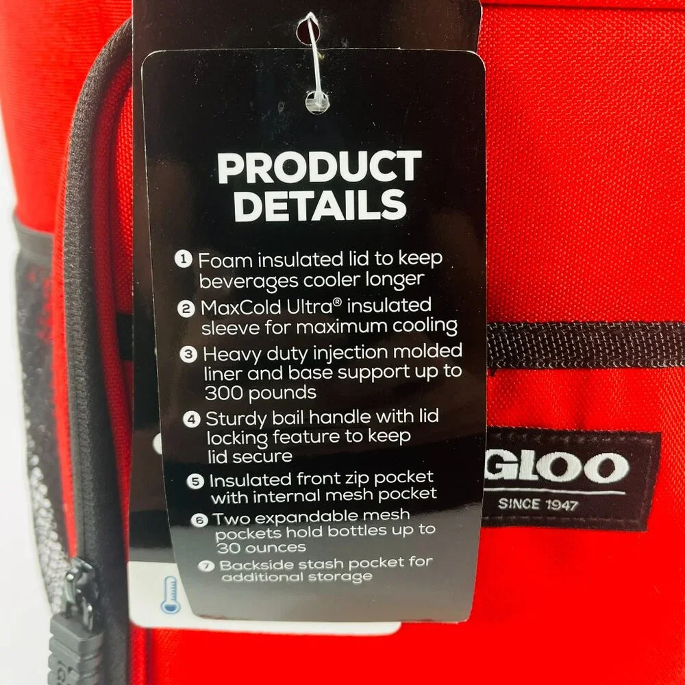 Igloo Heavy Duty Bucket Cooler 'Red Heat' 20QTCOOLBUCK-REDHEAT 20 Quart